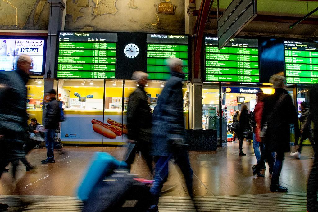 Tågtrafiken strular efter en teknikbrand i Göteborg. (Foto: Adam Ihse/TT)
