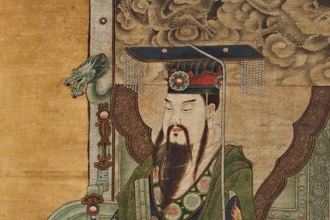 En bild av den store Jadekejsaren från Mingdynastins tid.
