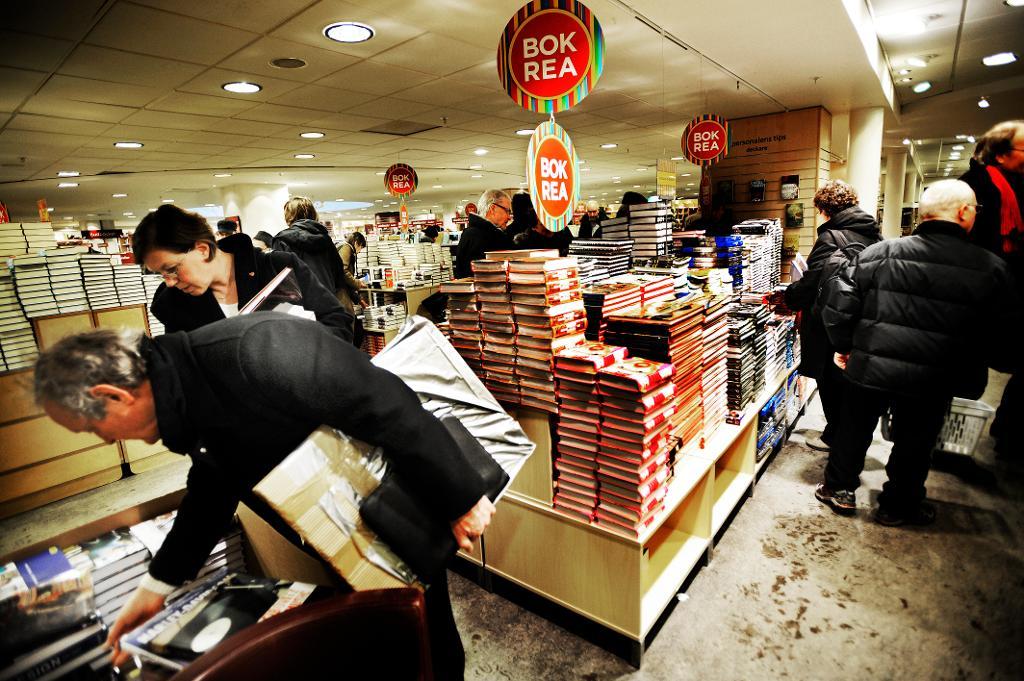 På onsdag den 24 februari börjar årets rea i den fysiska bokhandeln. Även nätbokhandeln Adlibris har i år en egen butik på Regeringsgatan i Stockholm. (Arkivbild. Ingvar Karmhed / SvD / TT)