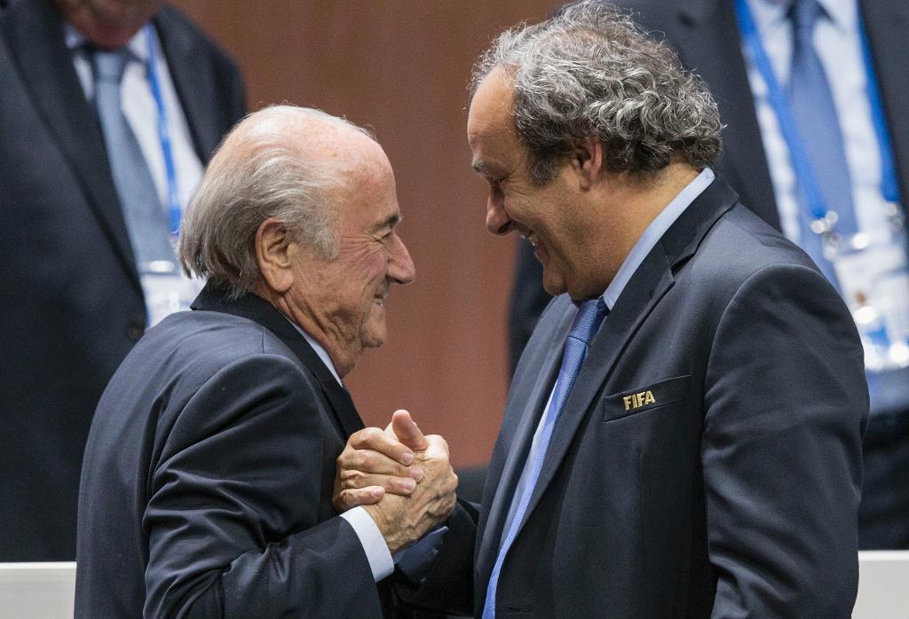 Sepp Blatter och Michel Platini. (Arkivbild. Patrick B. Kraemer/AP/TT)