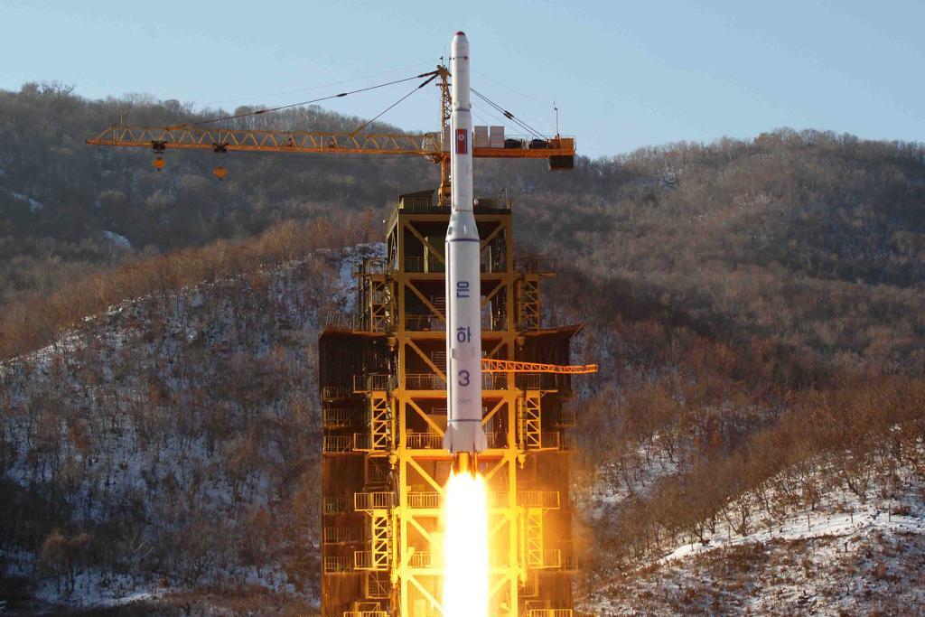 En tidigare raketuppskjutning i Nordkorea. (Foto: Arkivbild. AP/TT)