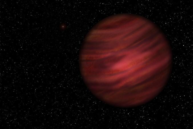 En konstnärlig tolkning av planeten 2MASS J2126. (Neil James Cook /University of Hertfordshire)