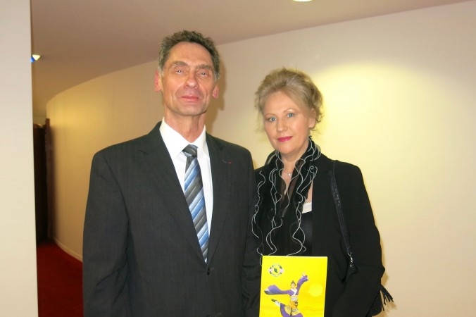 Serge och Joelle Gouteyron såg Shen Yun Performing Arts föreställning på Grande Theatre de Provence i Aix-en-Provence i Frankrike den 9 mars. (Foto: Guan Ning /Epoch Times)