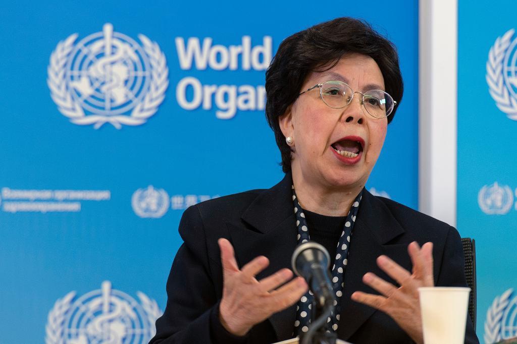 WHO:s ledare Margaret Chan kommenterar spridningen av zika efter ett krismöte i Genève på tisdagen. (Foto: Sandro Campardo/AP/TT)
