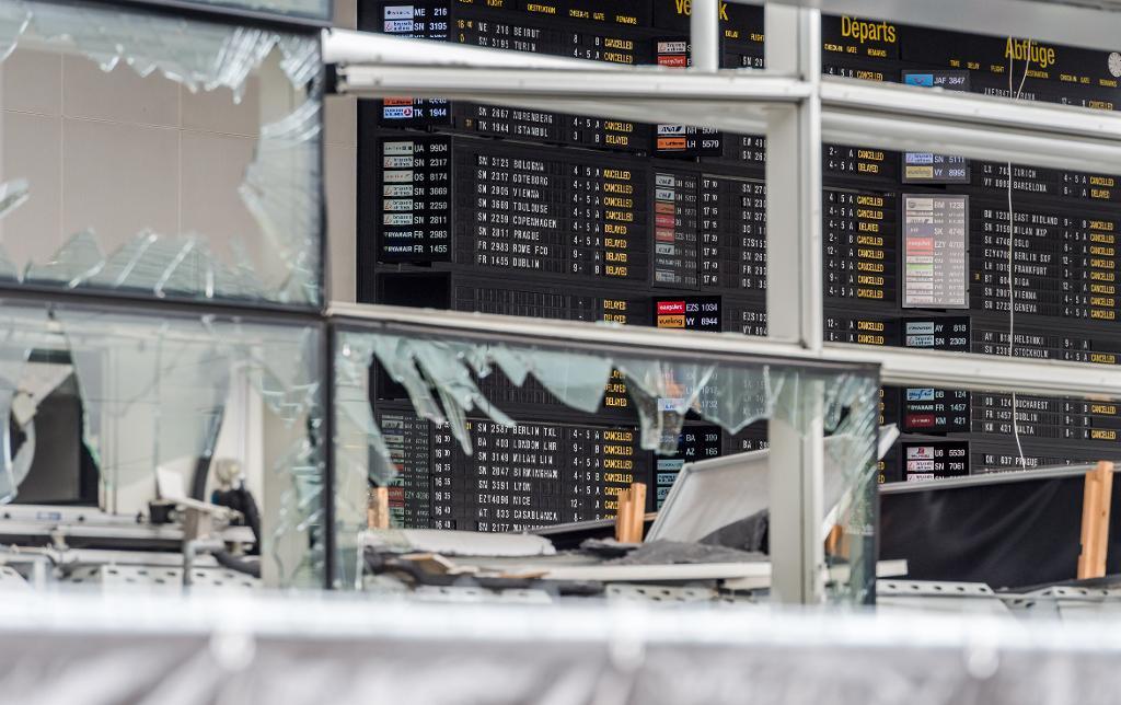 Flygplatsen Zaventem i Bryssel efter terrorattackerna i mars i år. (Foto: Geert Vanden Wijngaert /arkivbild)