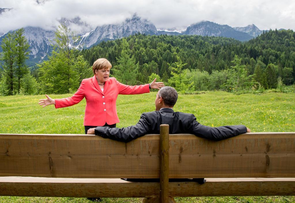 
Mötet i Hannover blir troligen Barack Obamas sista besök i Tyskland under sin tid som president. (Foto:
Michael Kappeler /AP/TT-arkivbild)