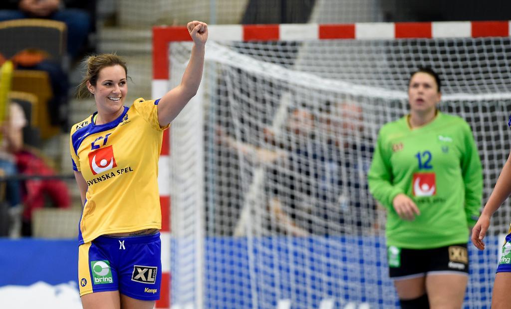 Sabina Jacobsen tycker att handbollsdamerna fick en okej lottning i OS. (Foto: Björn Lindgren/TT)