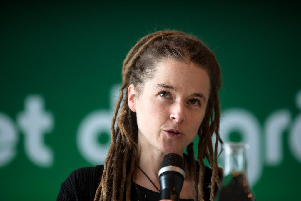 Amanda Lind, MP:s nya partisekreterare. (Foto: 
Björn Larsson Rosvall/TT-arkivbild)