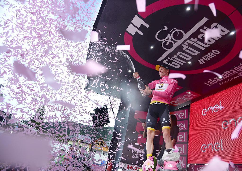Giro d'Italias totalledare Steven Kruijswijk, Nederländerna. (Foto: Luca Zennaro)