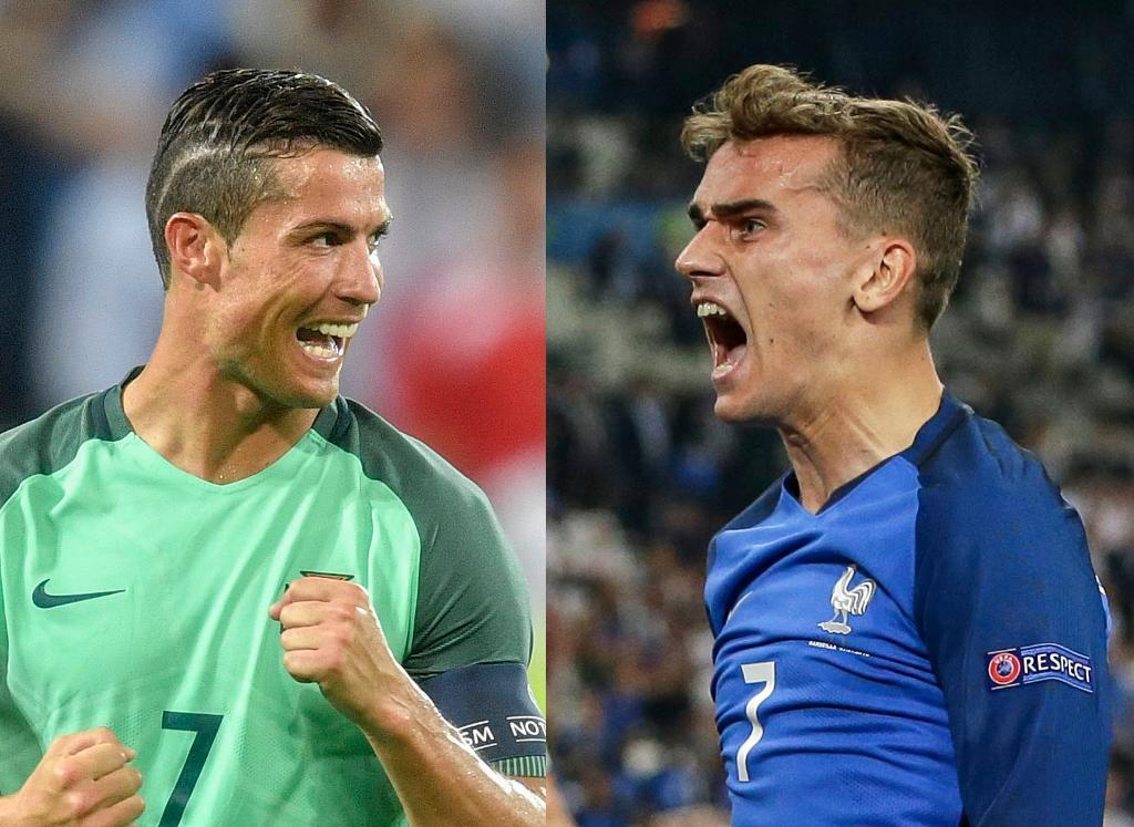 Ronaldo eller Griezmann - vem ska få höja bucklan i kväll? (Foto: Planerad Byråbild)