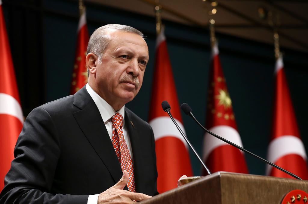 Turkiets president Recep Tayyip Erdogan. (Foto: STF/AP/TT-arkivbild)