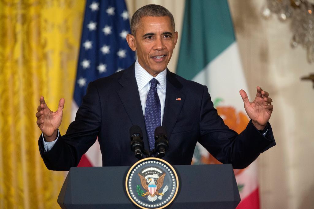 President Barack Obama vid en presskonferens i Vita huset förra veckan. Nu ska han tala på Demokraternas konvent. (Foto: Pablo Martinez Monsivais /AP/TT)