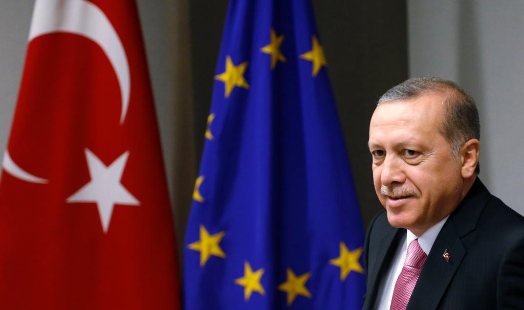 
Förhandlingarna med EU om ett turkiskt medlemskap i union bör omedelbart frysas till följd av utvecklingen i landet, anser Vänsterpartiet. (Foto: Francois Lenoir /AP/TT)