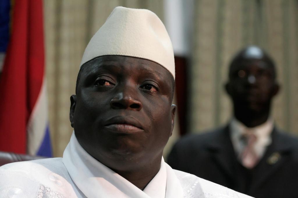 Gambias president Yahya Jammeh på en presskonferens efter att han blivit omvald 2006. (Foto: Rebecca Blackwell)