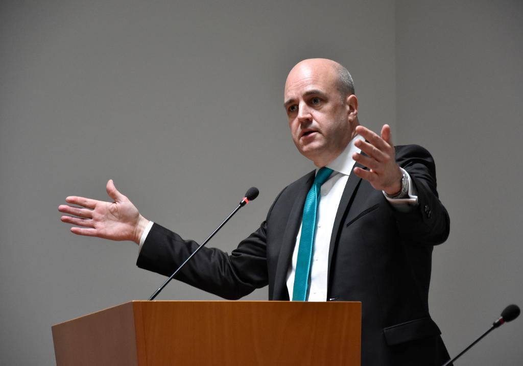 Den förre statsministern Fredrik Reinfeldt gjorde en vinst på nära tio miljoner kronor i sitt nystartade bolag. (Foto: Wiktor Nummelin/TT)