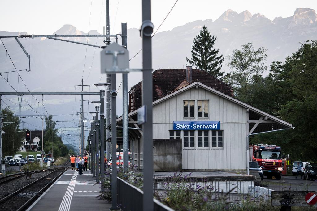 Stationen i schweiziska Salez. (Foto: Gian Ehrenzeller/AP/TT)