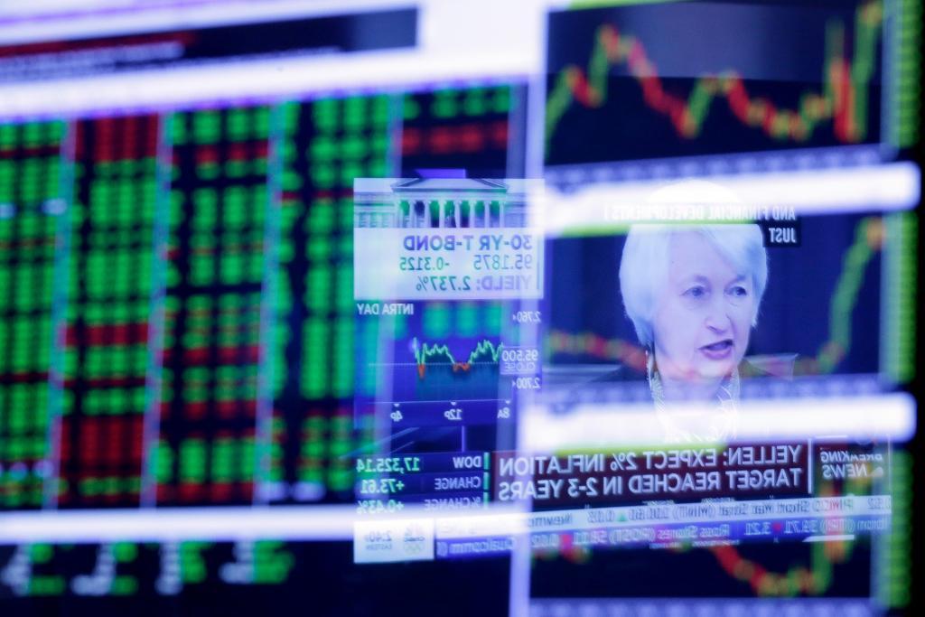 Det var nervöst på marknaden inför Fed-chefen Janet Yellens tal i Jackson Hole. (Foto: Richard Drew AP/TT-arkivbild)