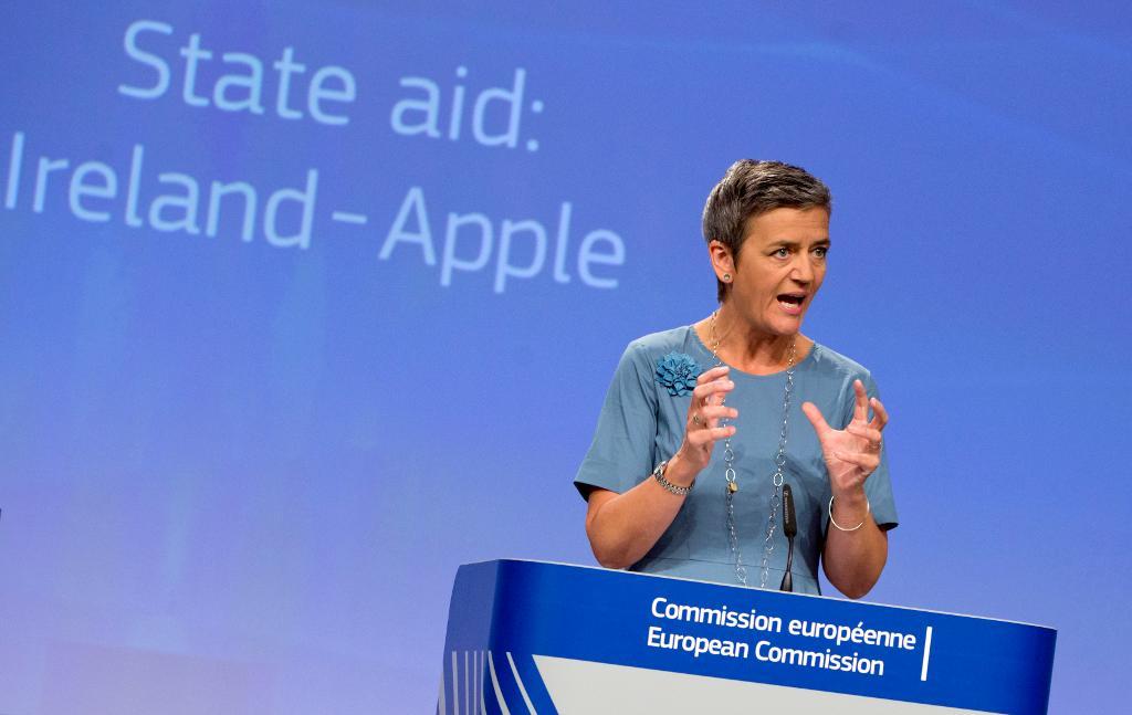 EU:s konkurrenskommissionär Margrethe Vestager. (Foto: Virginia Mayo/AP/TT)