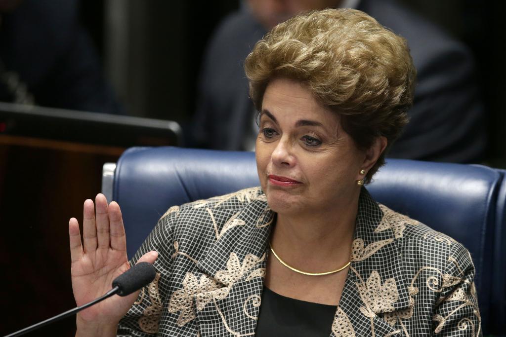 Brasiliens avsatta president Dilma Rousseff. Arkivbild. (Foto: Eraldo Peres/AP/TT)