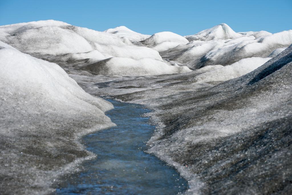 Den grönländska isen innehåller information om mängden försurande luftföroreningar i atmosfären de senaste 125 000 åren. (Foto: Lars Pehrson/SvD/TT-arkivbild)