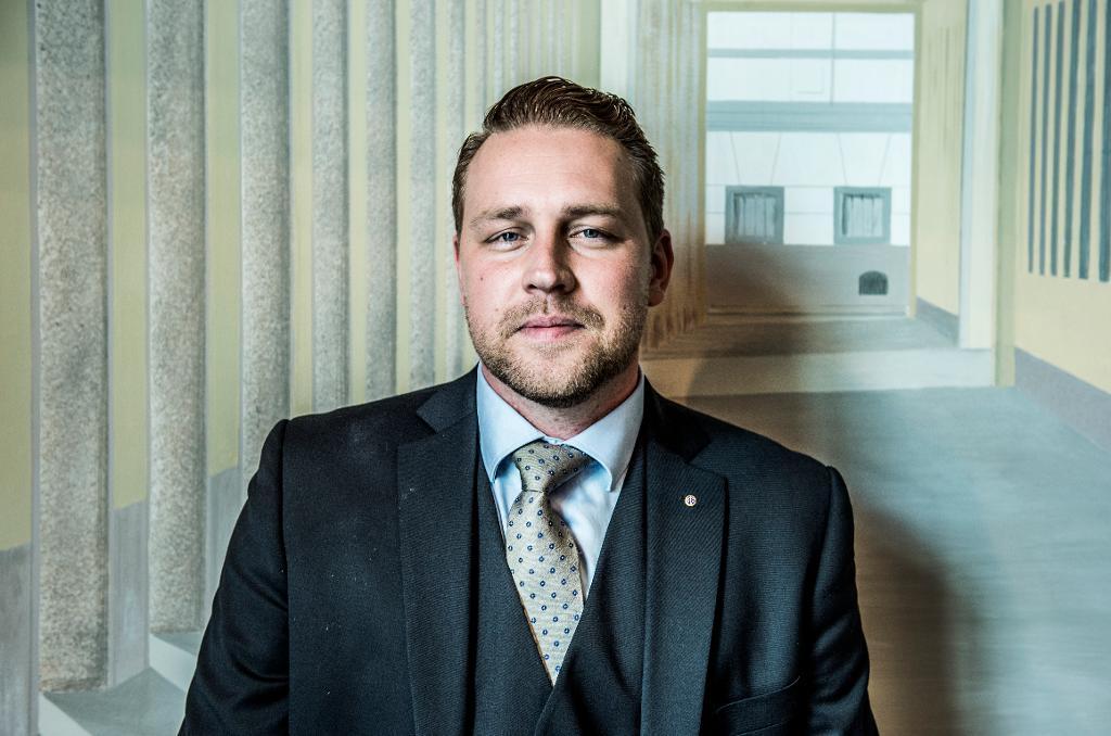 Sverigedemokraternas gruppledare Mattias Karlsson anser att partiet gjorde en rimlig bakgrundskontroll av Egor Putilov. (Foto: Lars Pehrson/SvD/TT)