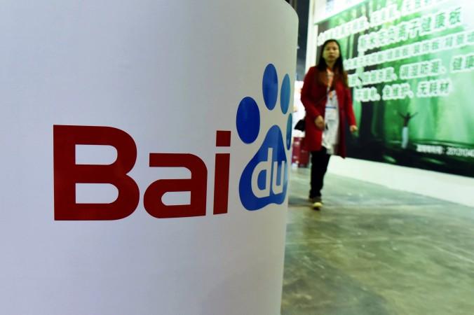 Baidu startar nya teknologiprojekt för att klara framtiden, men hinner detta bära frukt? Här ses företagets monter på den internationella teknologimässan i Shanghai, i april tidigare i år. (Foto: STR/AFP/Getty Images)