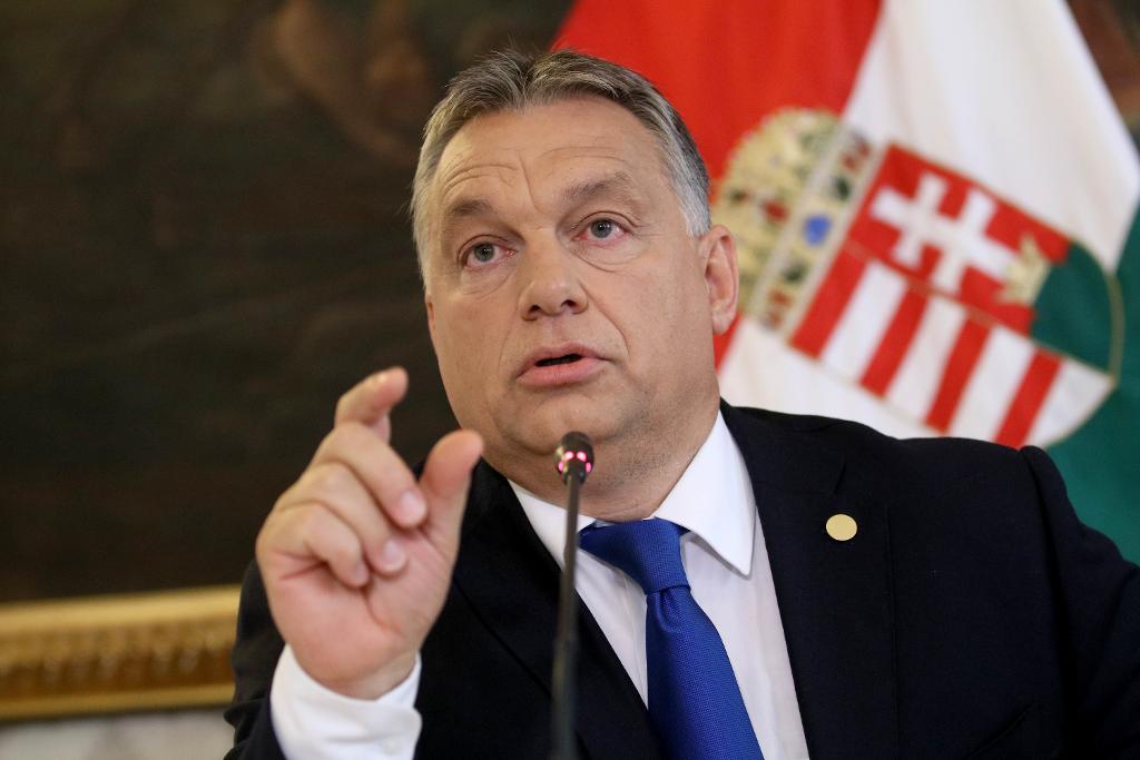 Den ungerske premiärministern Viktor Orbán vill upprätta en "jättelik flyktingstad" på den libyska kusten. (Foto: Ronald Zak/AP/TT)