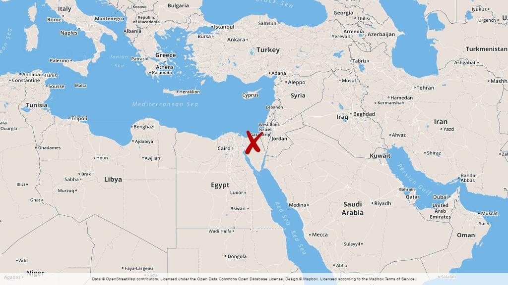 Attentatet inträffade i det egyptiska guvernementet Norra Sinai. (TT)