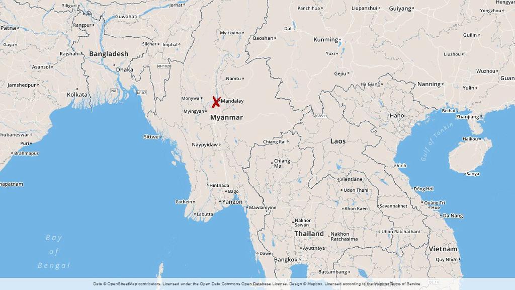 Minst 14 döda har hittats efter en färjeolycka i Burma.