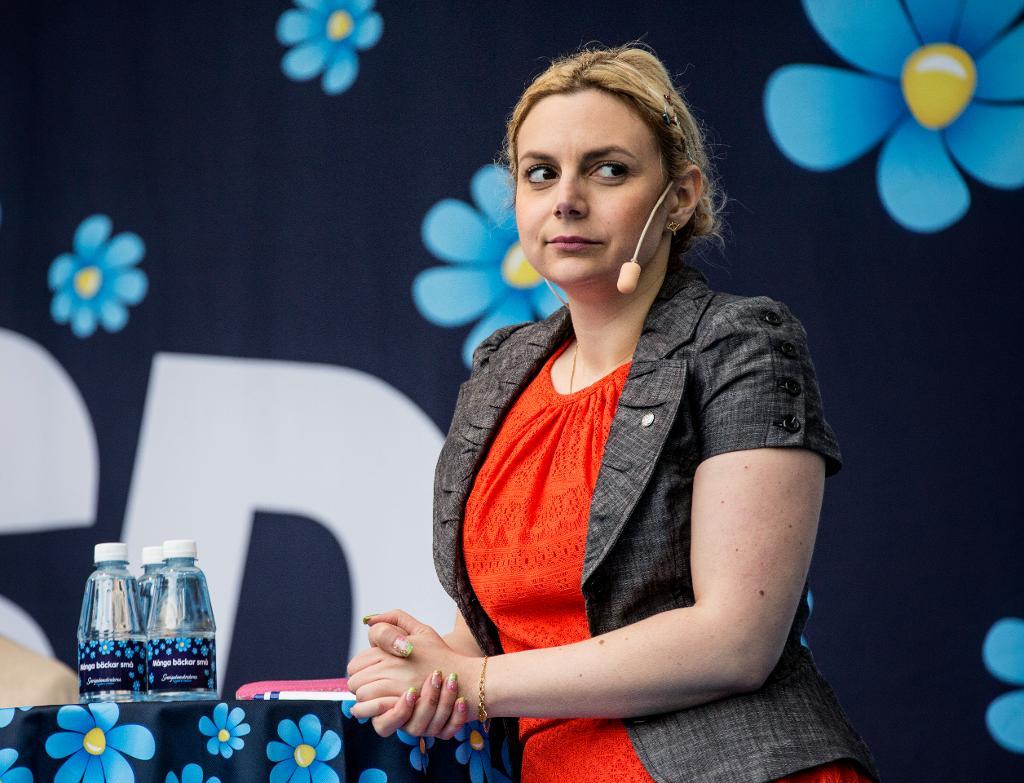 Sverigedemokraternas Paula Bieler har sjukskrivit sig från riksdagen. (Foto: Christine Olsson/TT-arkivbild)