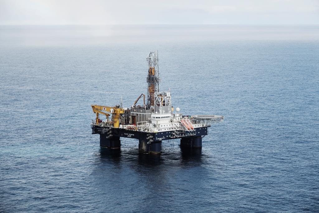 En oljeplattform i Barents hav. (Foto: Pi Frisk /SvD/TT-arkivbild)