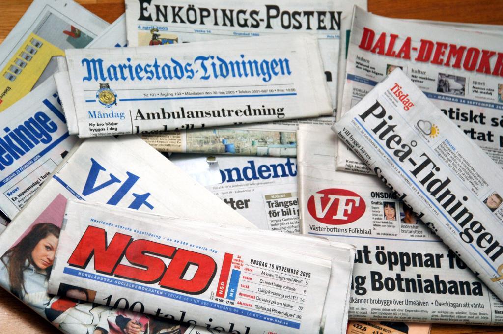 Papperstidningarna var även förra året den svenska mediebranschens stora förlorare, enligt en ny rapport. (Foto: Hasse Holmberg /arkivbild)