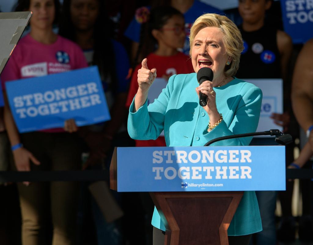Demokraternas presidentkandidat Hillary Clinton. (Foto: Andres Leiva/AP/TT)