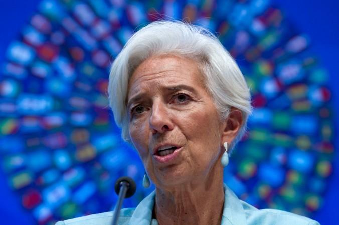 Internationella valutafonden talar bara om tillväxt som en lösning. På bilden ses IMF-chefen Christine Lagarde på högkvarteret i Washington. (Foto: AP Photo/Jose Luis Magana)