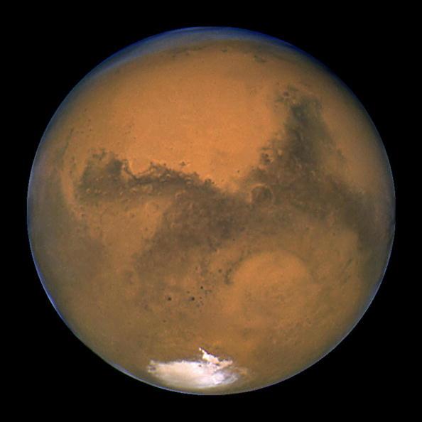 Planeten Mars fångad av Hubble-teleskopet 2003. (Foto: NASA/Getty Images)