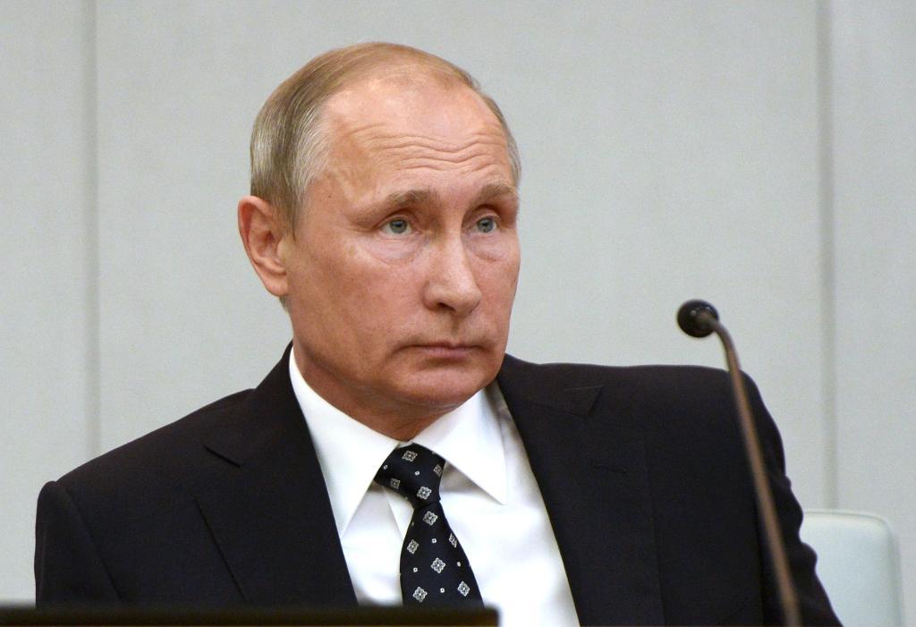 Vladimir Putin, fredspristagare. Arkivbild. (Foto: Alexei Nikolsky/AP/TT)