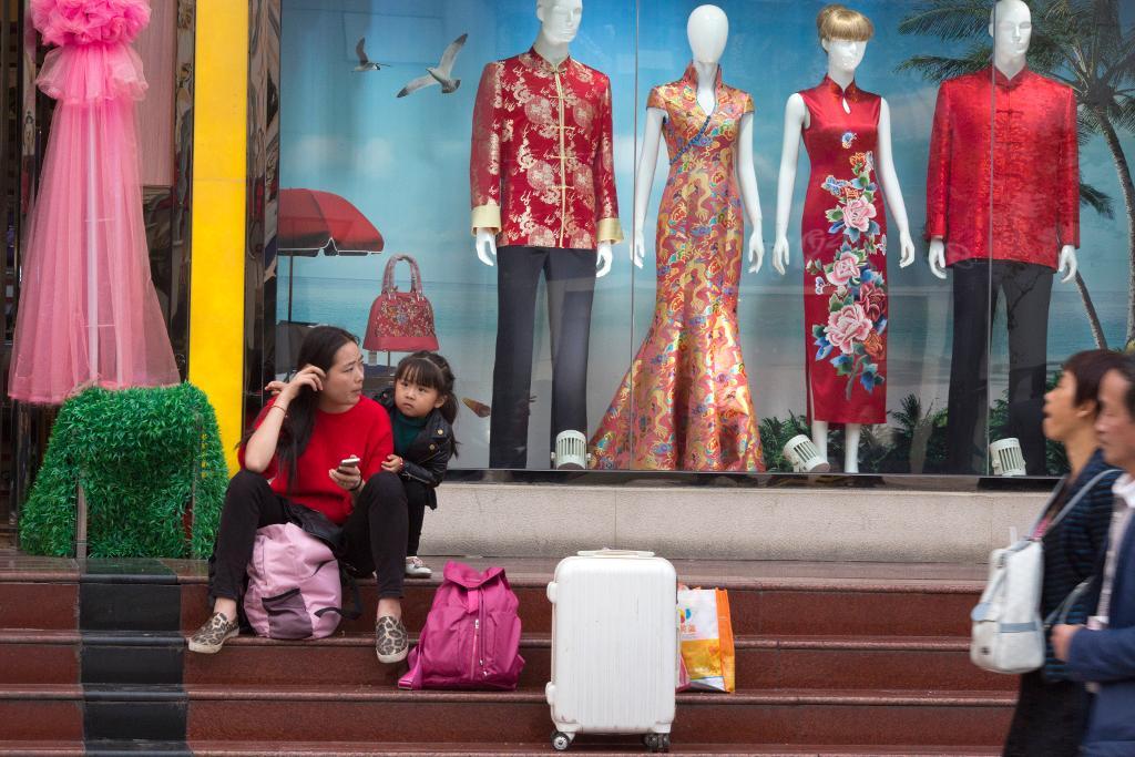 Tillväxten i Kinas detaljhandel minskade i oktober. (Foto: Ng Han Guan/AP/TT-arkivbild)