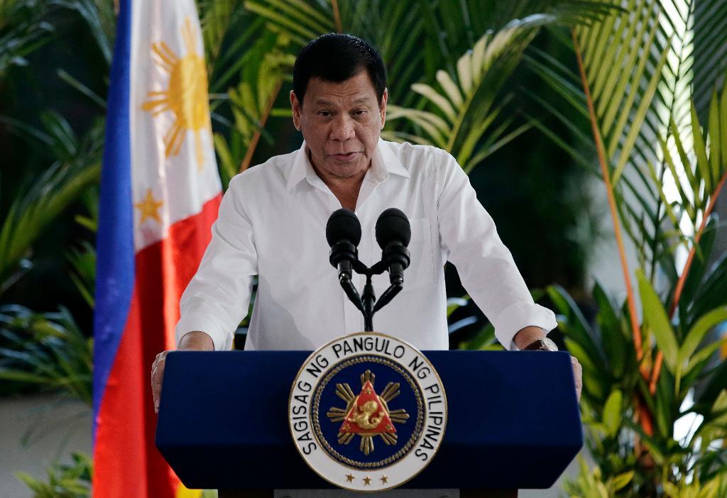Filippinernas president Rodrigo Duterte. (Foto: Aaron Favila/AP/TT)