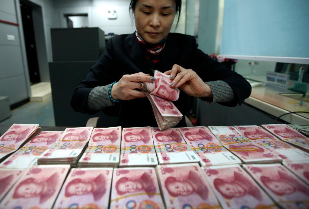 Kinas yuan pressas nedåt. (Foto: AP/TT-arkivbild)