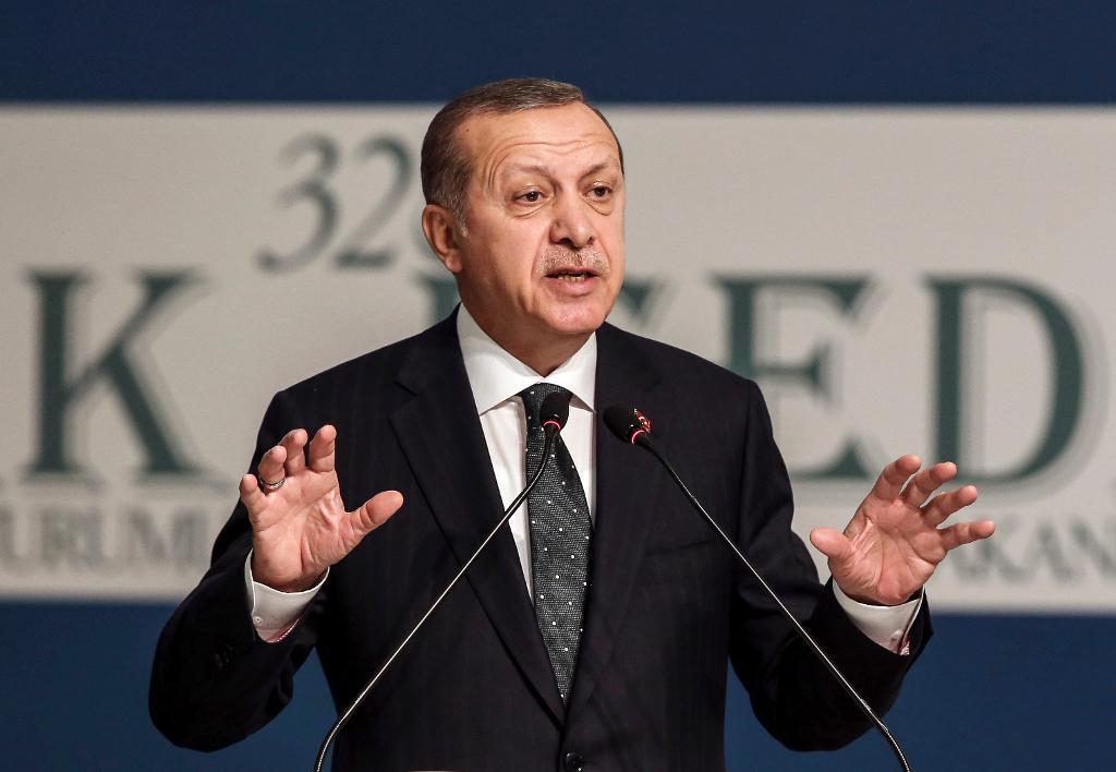 Turkiets president Recep Tayyip Erdogan. (Foto: Yasin Bulbul/AP/TT)