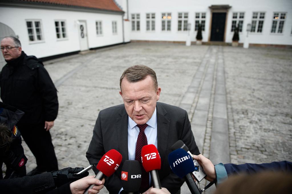 Danmarks statsminister Lars Løkke Rasmussen (Venstre) har presenterat ministrarna i landets nya minoritetsregering. (Foto: Olafur Steinar Gestsson/Scanpix-arkivbild)