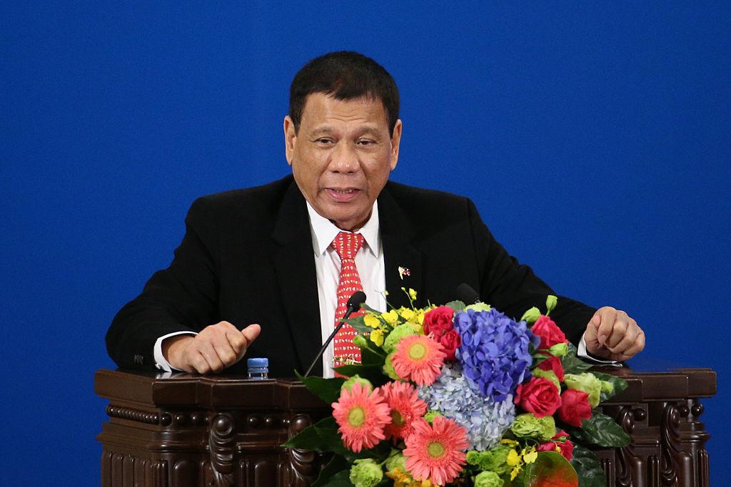 
Filippinernas president Rodrigo Duterte är på sitt första statsbesök i Kina den 20 oktober 2016. Han tillträdde som president den 30 juni 2016. (Foto: Wu Hong-Pool/Getty Images.)

