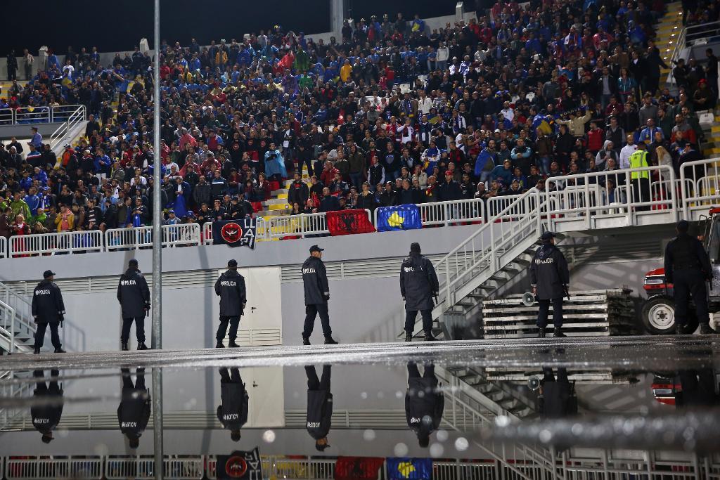 VM-kvalmatchen mellan Albanien och Israel flyttas från Loro Borici-arenan i Shkodër. Arkivbild. (Foto: Visar Kryeziu/AP/TT)