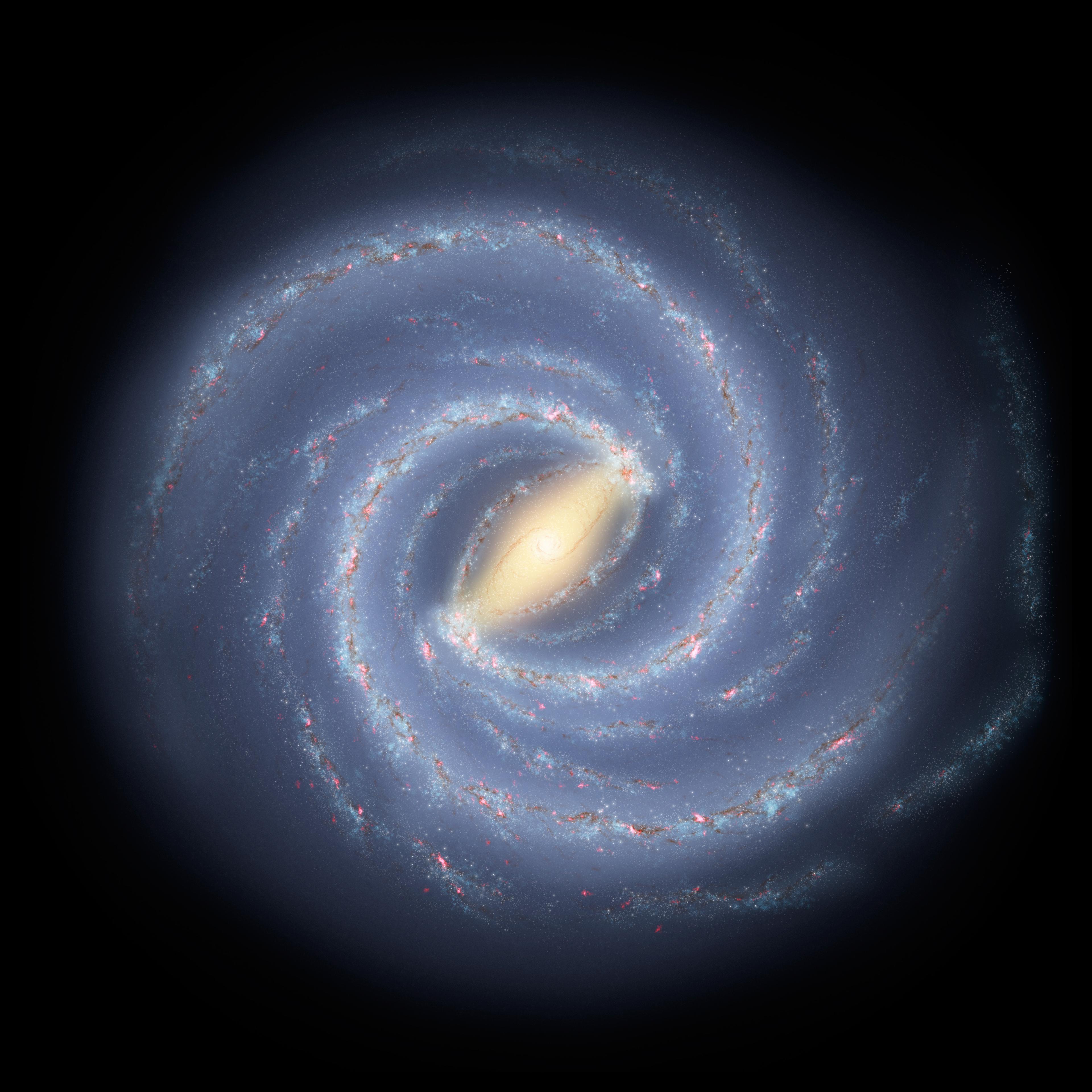 En anhopning av galaxer, ett så kallat superkluster, döpt till Vela, drar till sig vår egen galax Vintergatan och ett flertal andra. På bilden en spiralgalax. (Foto: R. Hurt/Eso/Nasa)