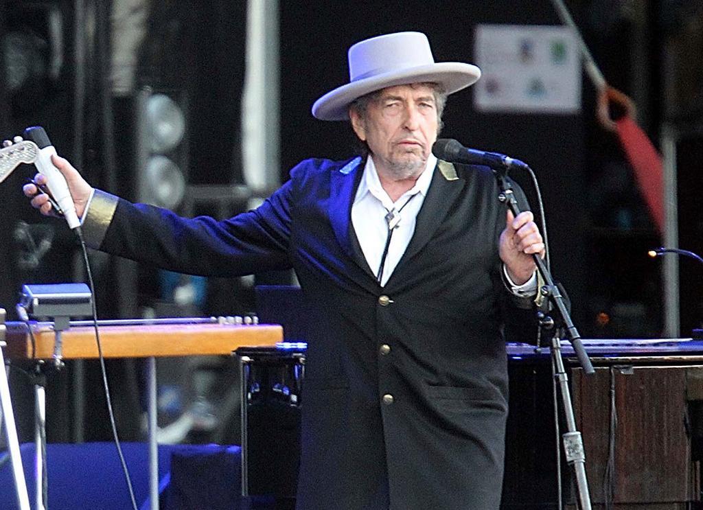 Bob Dylan levererar ett tal trots sin egen frånvaro. (Foto: David Vincent-arkivbild)