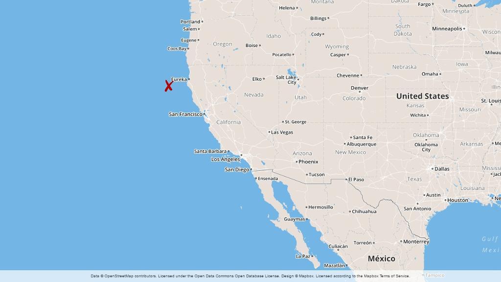 
Ett skalv med magnituden 6,8 har inträffat utanför den amerikanska västkusten. TT
