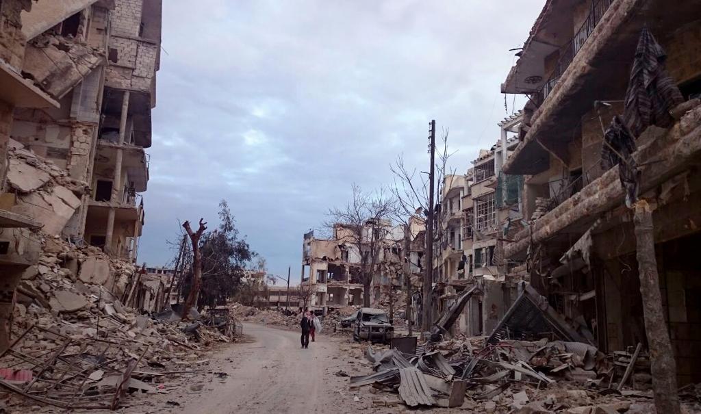 
Förstörda byggnader i östra Aleppo. (Foto: AP/TT)