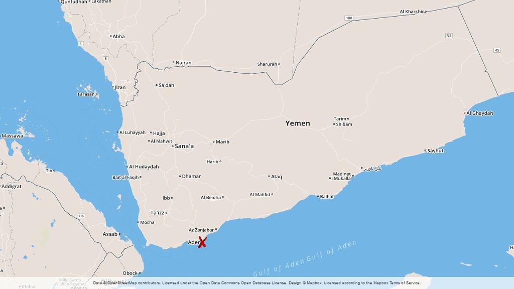 Minst 30 jemenitiska soldater dödades när en självmordsbombare utlöste sin sprängladdning i den sydliga staden Aden. (Foto: TT)