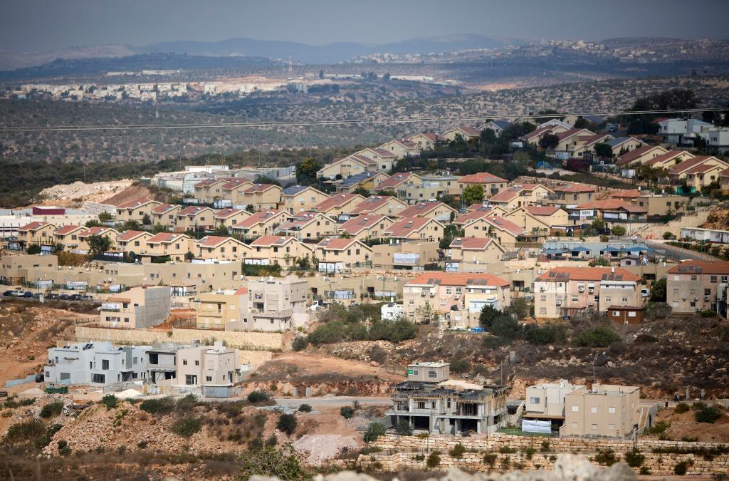 Bosättningen Revava, nära staden Nablus på Västbanken. (Foto: Majdi Mohammed /AP/TT)
