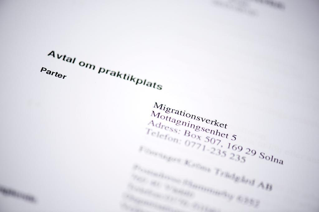 13 000 praktikplatser för asylsökande slopas vid årsskiftet. (Foto: Pontus Lundahl / TT-arkivbild)